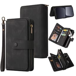 SKALO Xiaomi 13 Pro 5G Big Wallet 17-RUM Pungetui - Sort
