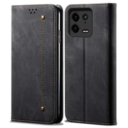 SKALO Xiaomi 13 Pro 5G Jeans Flip Cover - Sort