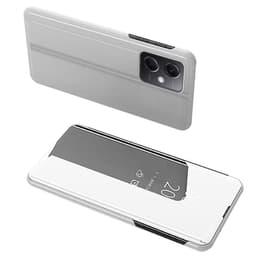 SKALO Xiaomi Redmi Note 12 Pro 5G Clear View Mirror Etui - Sølv