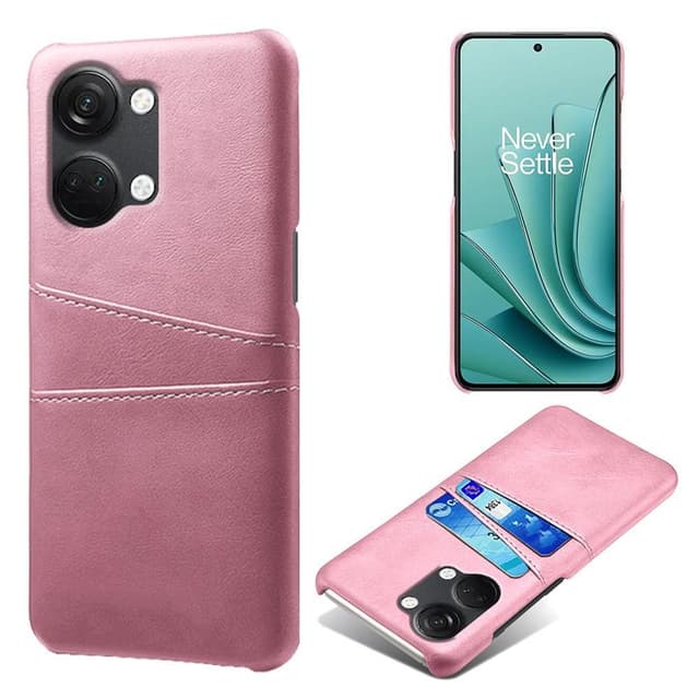 SKALO OnePlus Nord 3 5G / Ace 2V PU-læder Kortholder Cover - Rosa guld