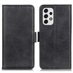 SKALO Samsung A23 5G Flip Cover m. pung i PU-læder - Sort