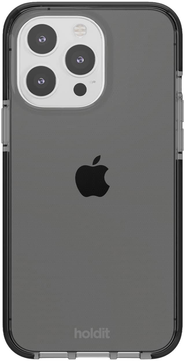 Holdit Seethru iPhone 15 Pro Max-etui (sort)