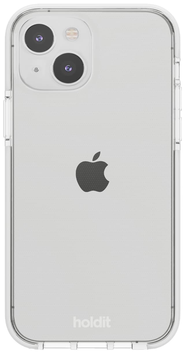Holdit Seethru iPhone 15 etui (hvid)