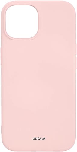Onsala iPhone 15 silikoneetui (lyserød)