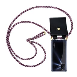 Oppo A92 Etui Cover Kæde (Rød)