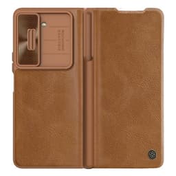 Nillkin Qin Pro cover Samsung Galaxy Z Fold 5 - Brun
