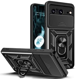 SKALO Google Pixel 8 Armor Hybrid Metal Ring Camera Slider - Sort