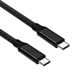 NÖRDIC 3m USB3.2 Gen2 SuperSpeed ​​​​USB 10Gbps USB-C til C PVC-kabel med strømforsyning 100W, 4K60Hz video og Emarker