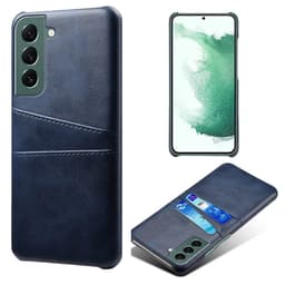 SKALO Samsung S24 PU-læder Cover med Pung - Blå