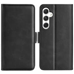 SKALO Samsung S24 Premium Wallet Flip Cover - Sort