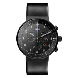 Braun prestige chronograph ur med læderrem