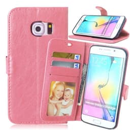 Wallet 3-kort til Samsung Galaxy S6 Edge (SM-G925F)  - lys rosa