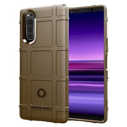 Rugged Shield cover til Sony Xperia 5 (J8210)  - brun