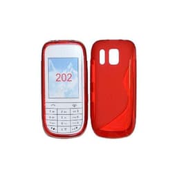 S-Line Silicone Cover til Nokia Asha 202 : farve - rød