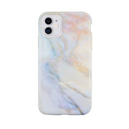 Miljøvenligt iPhone 11 trykt etui - White marble