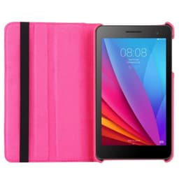 360° Roterebart cover MediaPad Huawei MediaPad T1 7.0 : farve - Mørk lyserød