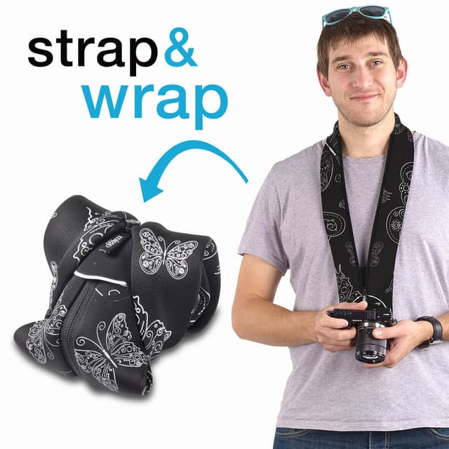 MIGGO Kamera Wrap/Rem 50 Spejlløs Royal Wings
