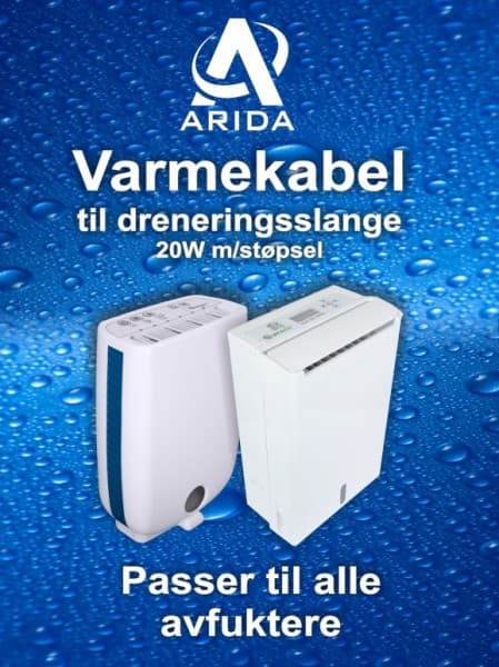 Arida slangeopvarmningskabel - 2 meter - 20 watt