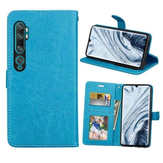 Mobil tegnebog 3-kort Xiaomi Mi Note 10 Pro  - Lyseblå