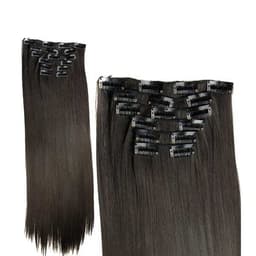 Clip-on Løst Hår Coffee Brown - 60 cm Langt / 28 cm Bredt