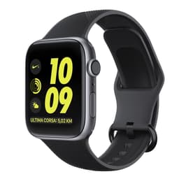Apple Watch armbånd silikone 42/44 - sort / struktureret