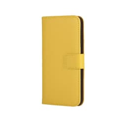 SKALO iPhone 11 Pro Max Flip Cover m. Pung i Ægte Læder - Gul