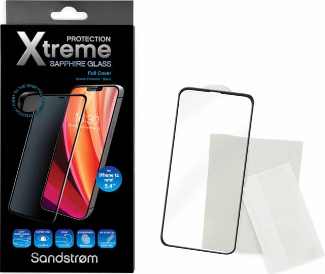 Sandstrøm Curved Glass iPhone 12 mini skærmbeskytter