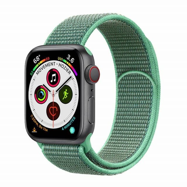 Apple Watch 5 (40mm) Nylon Armbånd - Spearmint