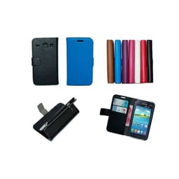 Wallet 2-kort til Samsung Galaxy Core Plus (SM-G3500)  - rød