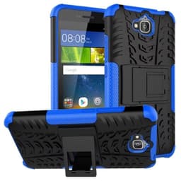Stødfast Cover med stativ Huawei Y6 Pro (TIT-L01)  - blå