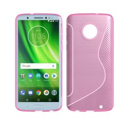 S-Line Silicone Cover til Motorola Moto G6 Plus (XT1926)  - lyserød