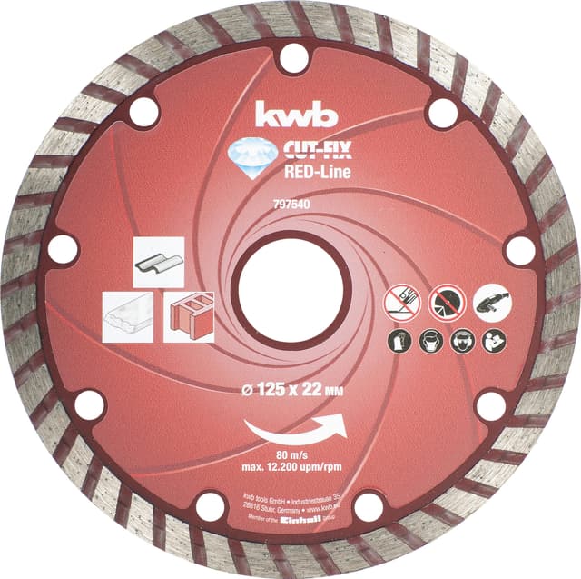 Diamantklinge, Red Line, Ø125 mm, CD