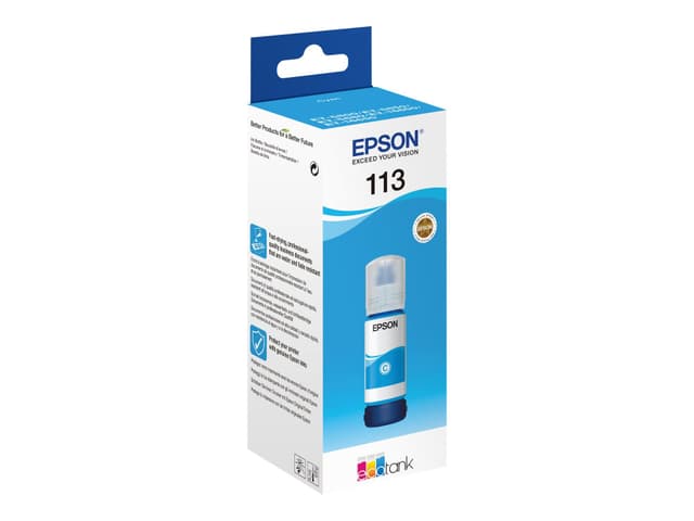 Epson EcoTank 113 - cyan - original - blækrefill