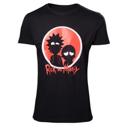 T-shirt Rick & Morty – rødt logo (S)