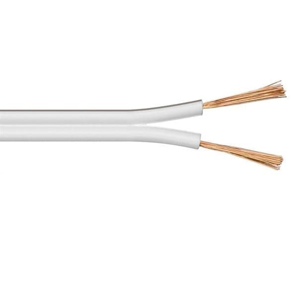 Goobay - Højttalerkabel HVID  2 x 1 5 mm²  25m