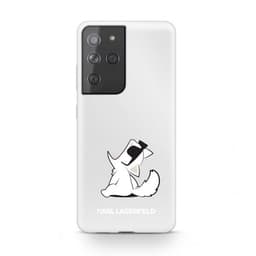 Karl Lagerfeld Samsung Galaxy S21 Ultra Cover Choupette Transparent Klar