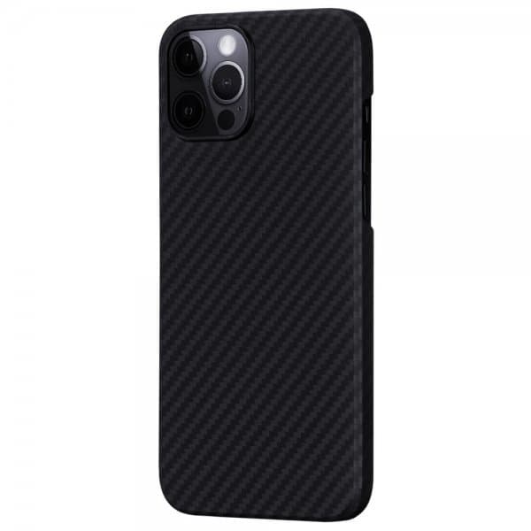 Pitaka iPhone 12 Pro Max Cover MagEZ Case Sort/Grå Twill
