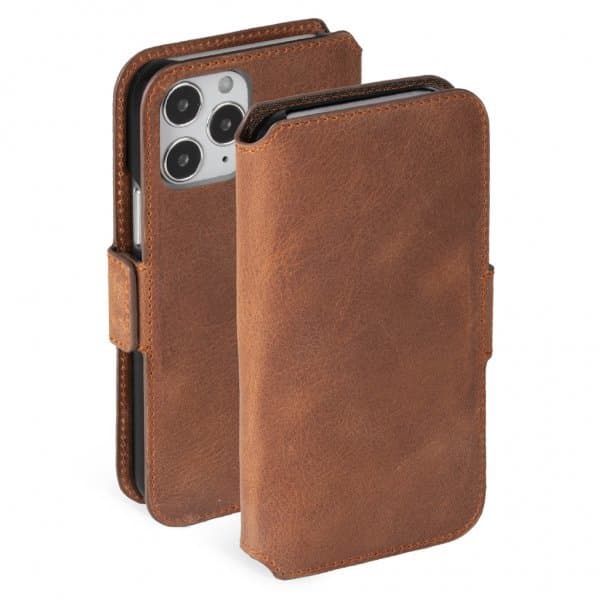 Krusell iPhone 12 Pro Max Etui Sunne PhoneWallet Vintage Cognac