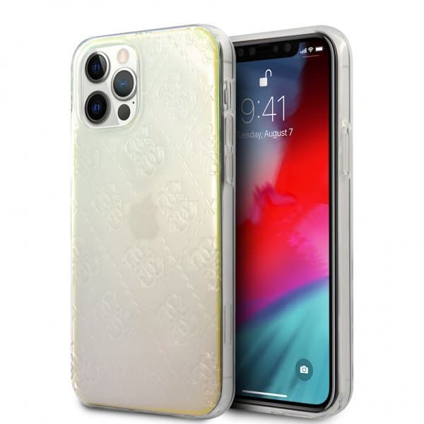 Guess iPhone 12/iPhone 12 Pro Cover 3D Raised Iridescent