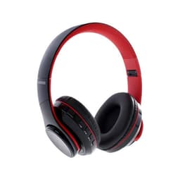 Trådløse Bluetooth-hovedtelefoner sort / rød