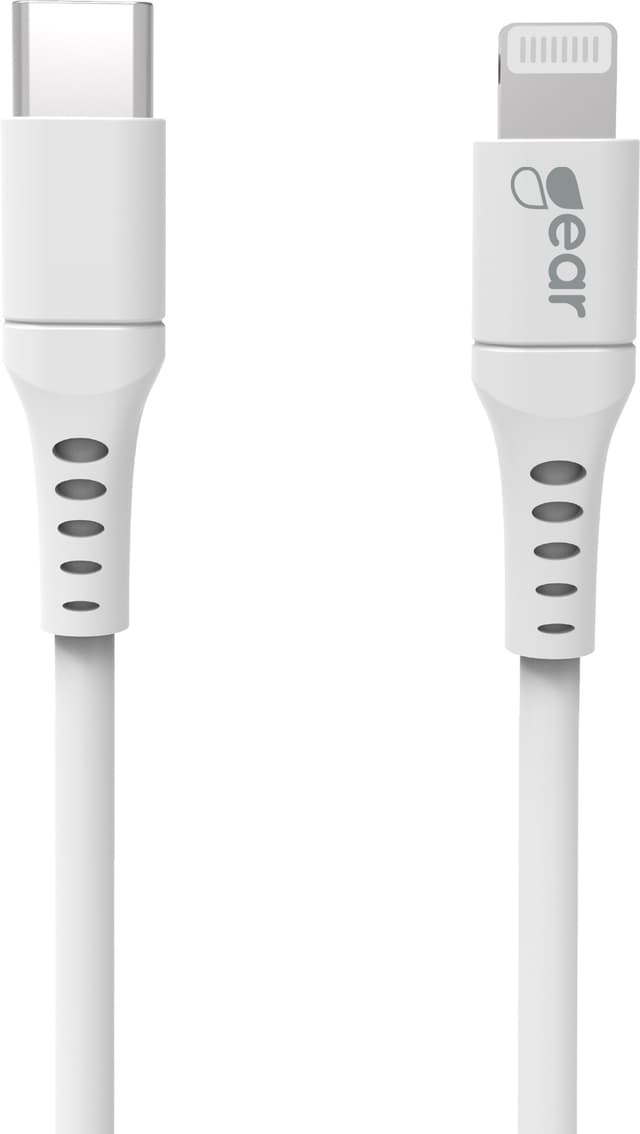 Gear USB-C til Lightning MFi kabel 1m (hvid)