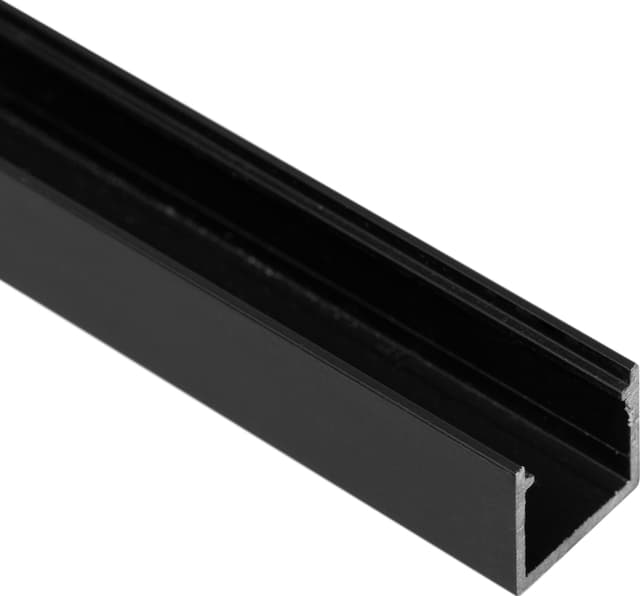Loox5 overflade LED-stribeprofil i aluminium, 13 mm (sort)