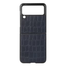 Krokodille læder cover Samsung Galaxy Z Flip 3  - blå