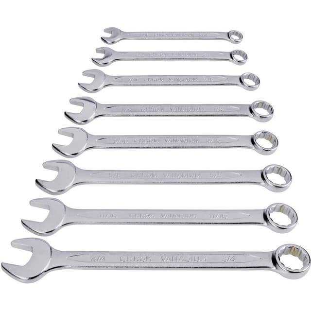 Gaffelnøgle-sæt 8 dele 1/2 - 11/16 N/A TOOLCRAFT 815082