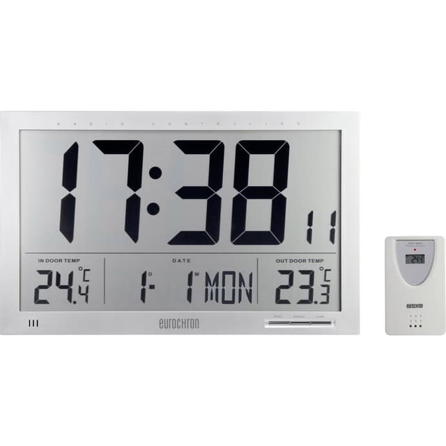Eurochron EFWU Jumbo 102 Radio Vægur 370 mm x 230 mm x