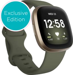 Fitbit Versa 3 smartwatch (soft gold/olive)