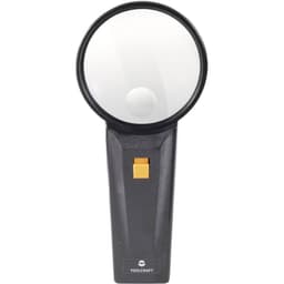 TOOLCRAFT 821031 821031 Håndlup med LED-belysning Forstørrelsesfaktor: 2 x, 4 x Linsestørrelse: (Ø) 75 mm