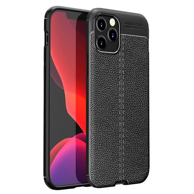 Lædermønstret TPU Cover Apple iPhone 13 Pro (6.1")  - sort