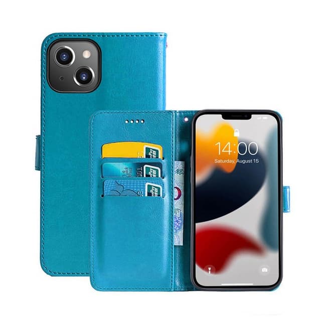 Apple iPhone 13 Wallet Cover 3-kort  - Lyseblå