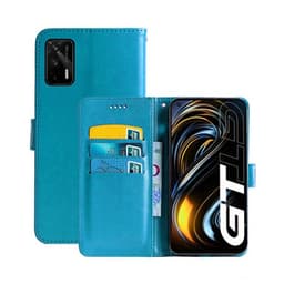Wallet Cover 3-kort Realme GT 5G  - Lyseblå